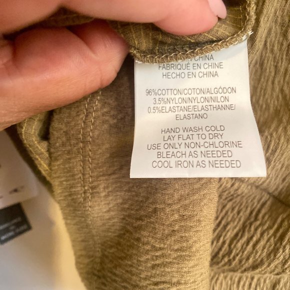 O'Neill Olive Green Long Sleeve Top - Picture 6 of 9